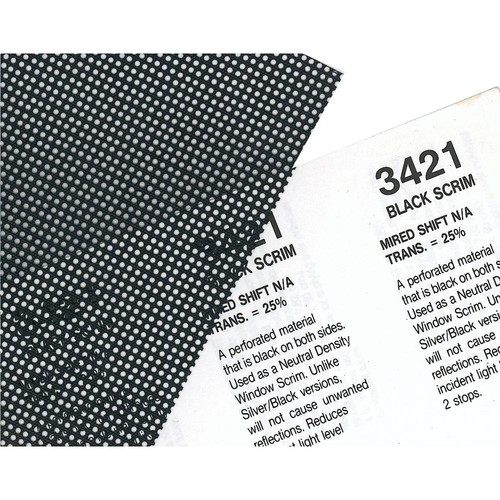 Rosco - 101034214825 - Cinegel #3421 BlackScrim Filter (48" x 25' Roll)