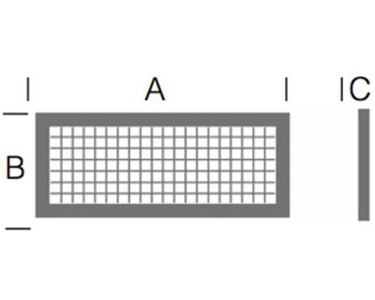 City Theatrical-COLORFORCE 12, BLACK EGG CRATE LOUVER, SHORT W/NO RIVET-120-000015-04S*
