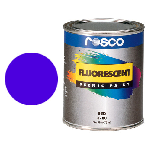 Rosco - 150057840128 - Fluorescent Paint (Blue, Matte, 1 Gallon)
