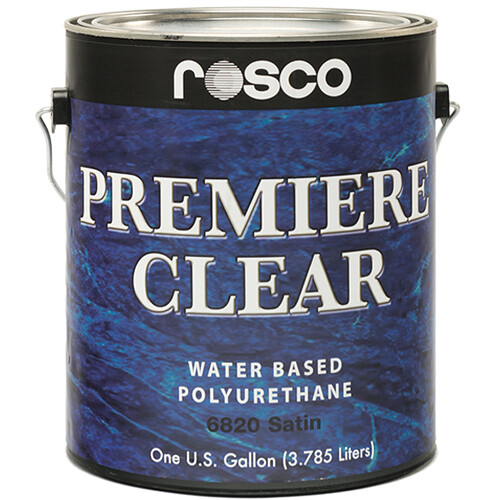 Rosco - 150068200128 - Premiere Clear Satin Paint (1 Gallon / 3.78 liters)