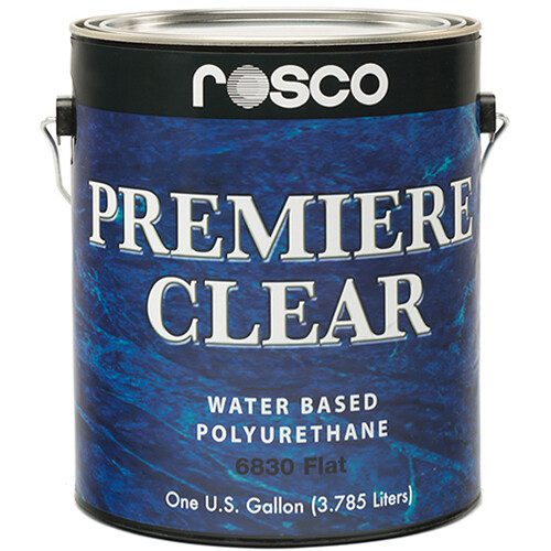 Rosco - 150068300128 - Premiere Clear Flat Paint (1 Gallon / 3.78 liters)