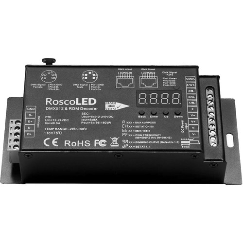 Rosco - 293222610001 - RoscoLED DMX Decoder 5 x 8A, Var. PWM