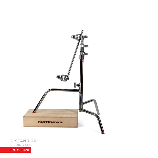 Matthews - 756020 - 20" C-Stand w/Sliding Leg, Includes Grip Head & Arm