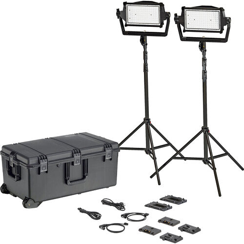 Litepanels 936-0302 - Astra IP Half - Traveler Duo GM&VM Kit (Standard Yoke, US Power Cable)