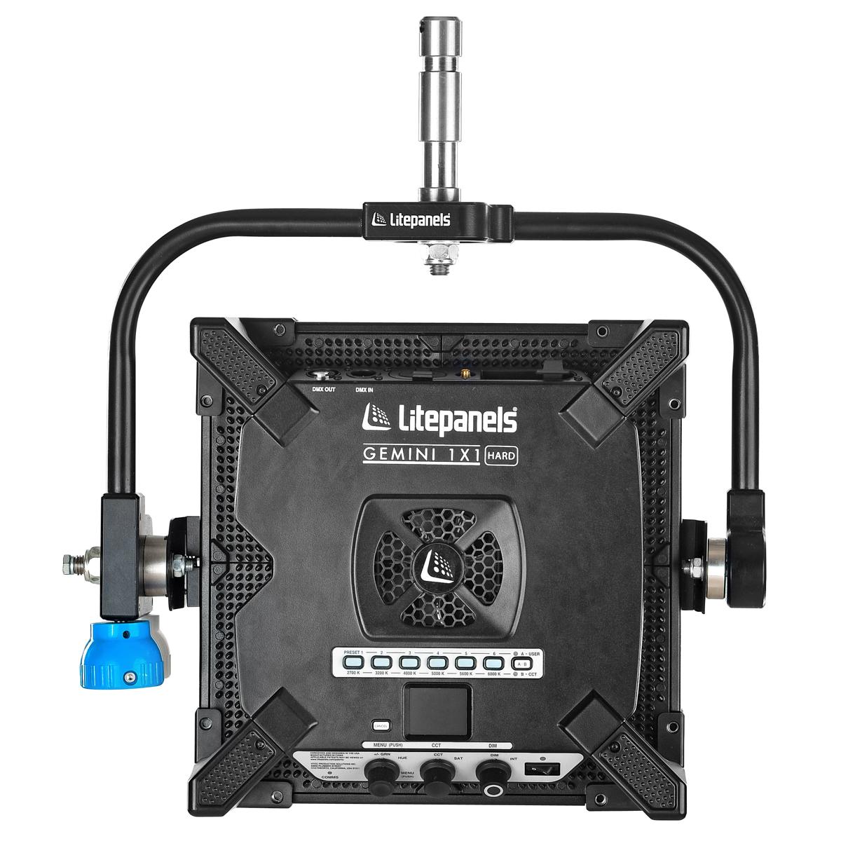 Litepanels 945-2311 - Gemini 1x1 Hard RGBWW LED Panel (Pole-Operated Yoke, US Power Cable)