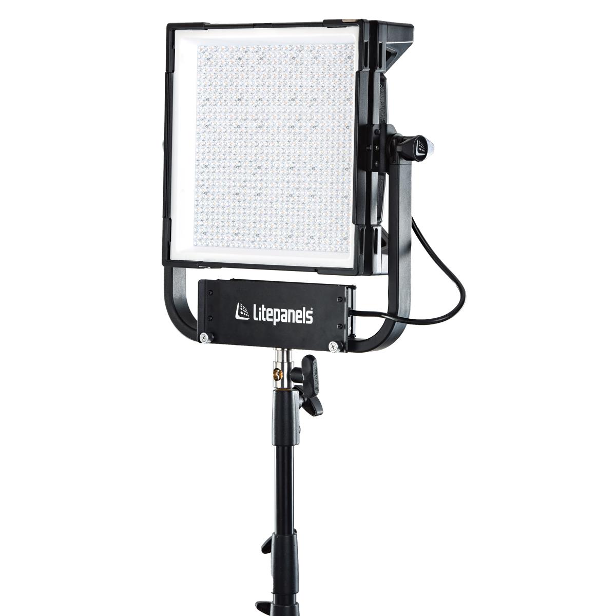 Litepanels 945-2311 - Gemini 1x1 Hard RGBWW LED Panel (Pole-Operated Yoke, US Power Cable)