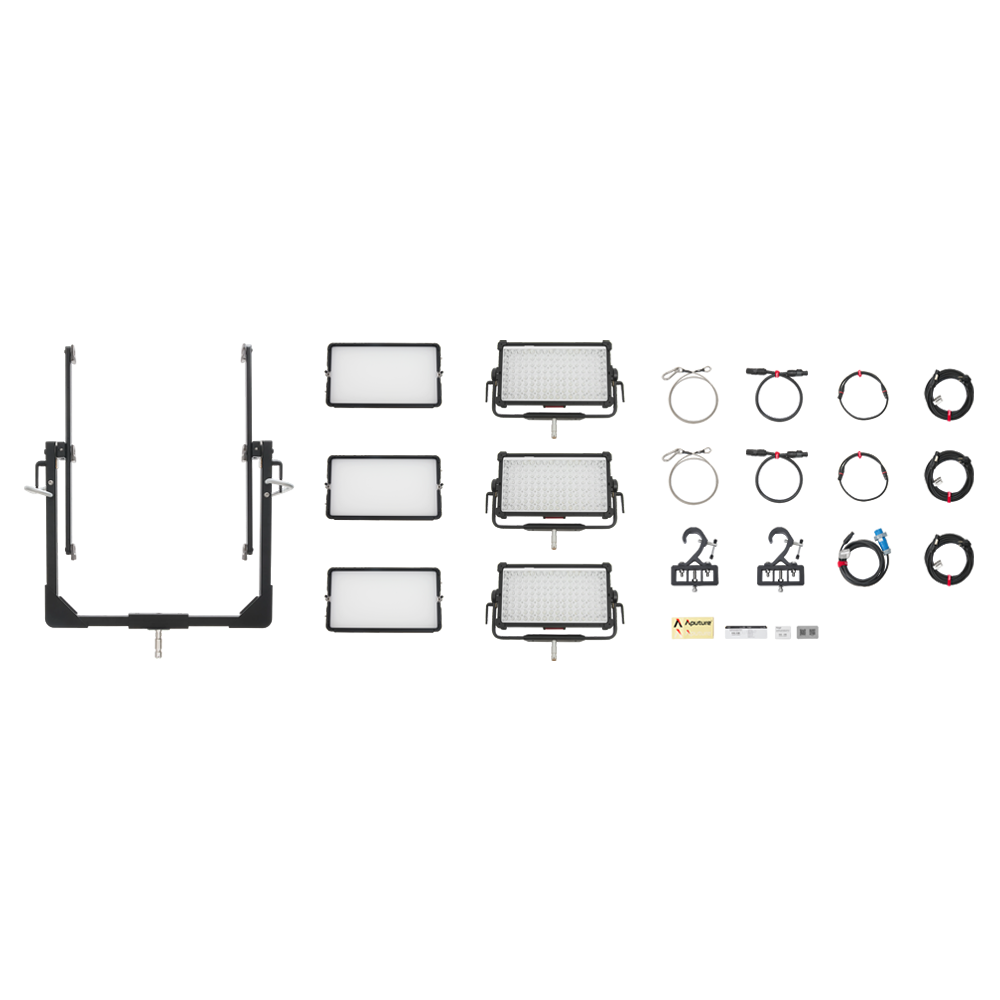 Aputure NOVA 9° 2x1 Tunable White LED Light Panel (3-Light Kit)