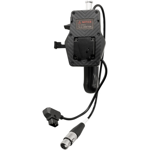NANLITE V MOUNT BATTERY GRIP WITH 4 PIN XLR CONNECTOR
