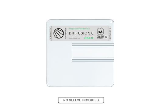 Lightbridge C0300049-02M 25x25 Diff 0 (Gen2) NO Sleeve – Touchproof CRLS Precision Lighting Reflector, Real Mirror Replacement (Lightweight & Shatterproof)