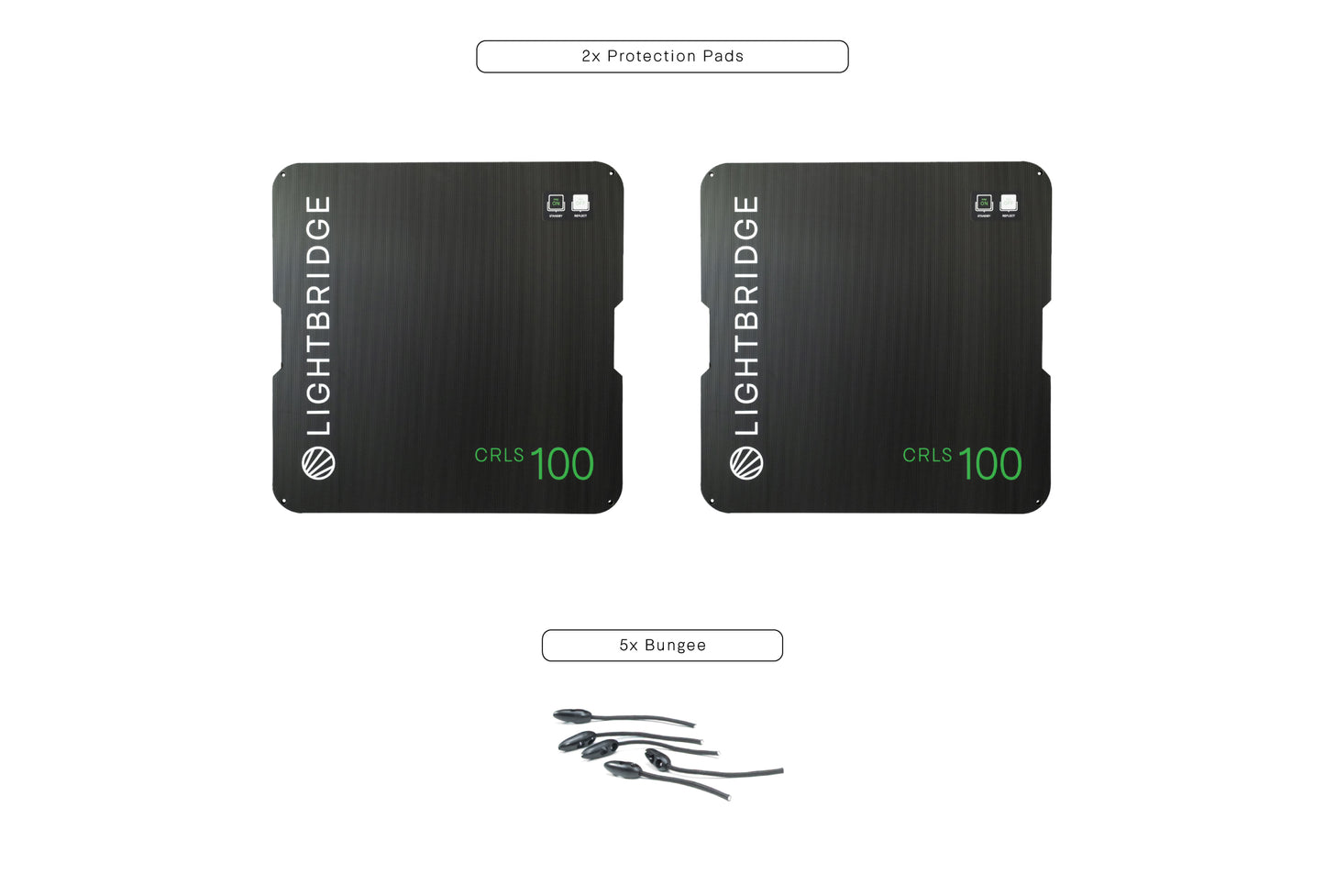 Lightbridge C0300126-02 C-100 Spare Protection Pads 2.0 - for additional On-Set Protection (with Bungees)
