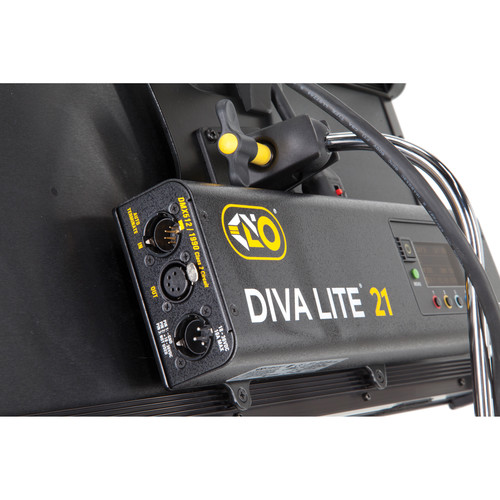 Kino Flo - DIV-L21XCU - Diva-Lite 21 LED DMX Center Mount, Univ (Includes Center Mount Fixture, Louver 90°, Baby Receiver (16mm)