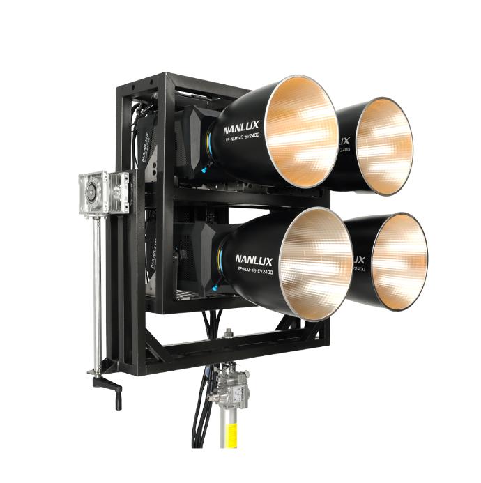 NANLUX - FR-EV-4-H - 4 UP Frame w/o Yoke to build large arrays in multiples of 4 2400B Only Light Heads