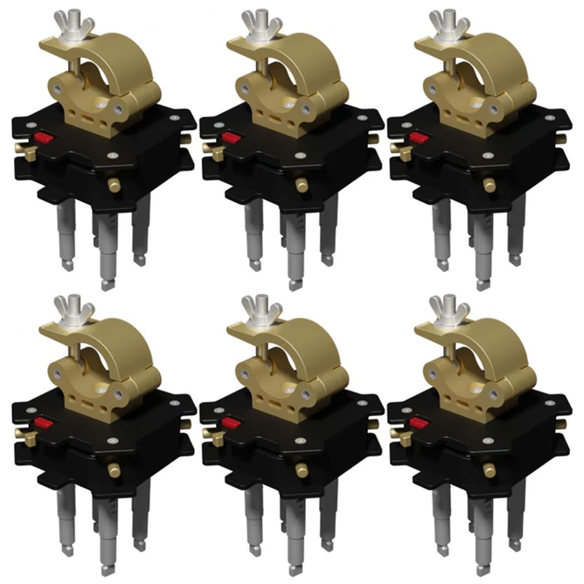 Creamsource LNX Mount 4-Way x 6 & LNX Pin x 24 in Hardcase - K-CS-LNX-4-X6
