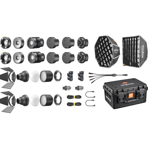 Godox - MS60R 2K - KNOWLED 60W RGB ligth
2 lights kit