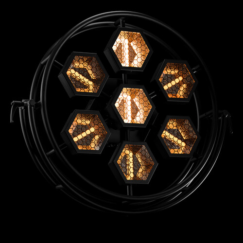 P1 EVO LED
100-240VAC, 340W Max, RGBW, CRI 90+
Warm White LED Fillament with RGBW Back Glow, 7 Pixels
5-pin XLR, OnBoard Display
Includes 1x True1 Cable, User Manual