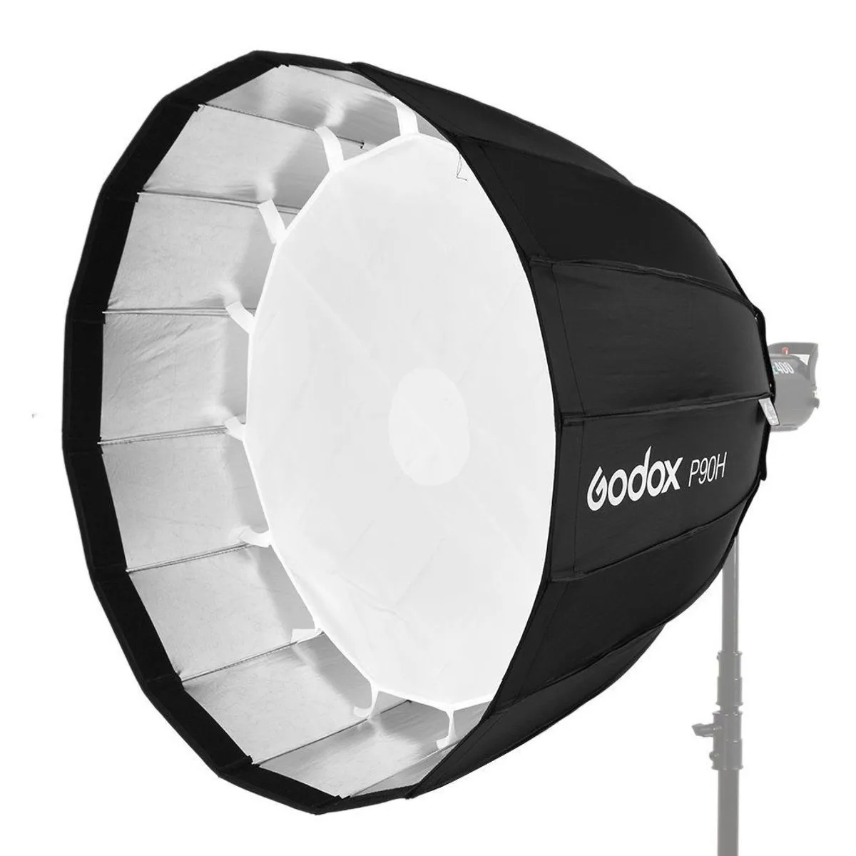 Godox P90H 35" Parabolic Softbox for Studio Video Flash Light, Bowens Mount, Hi-Temperature Resistant