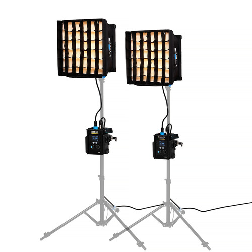 Nanlite PavoSlim 60B Bi-Color LED Panel 2-Light Kit with Pop-Up Softboxes