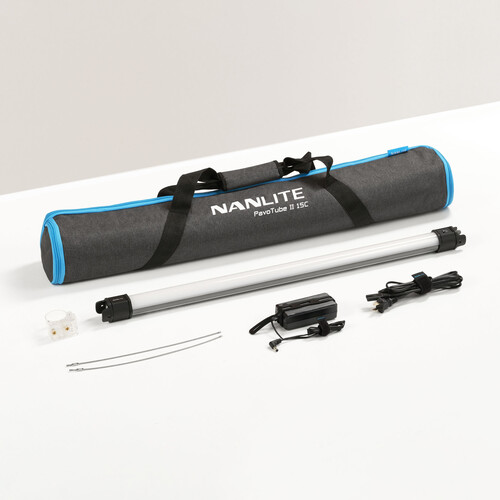 Nanlite PavoTube II 15C 2' LED Tube Light with AC Charger, Mount, and Case