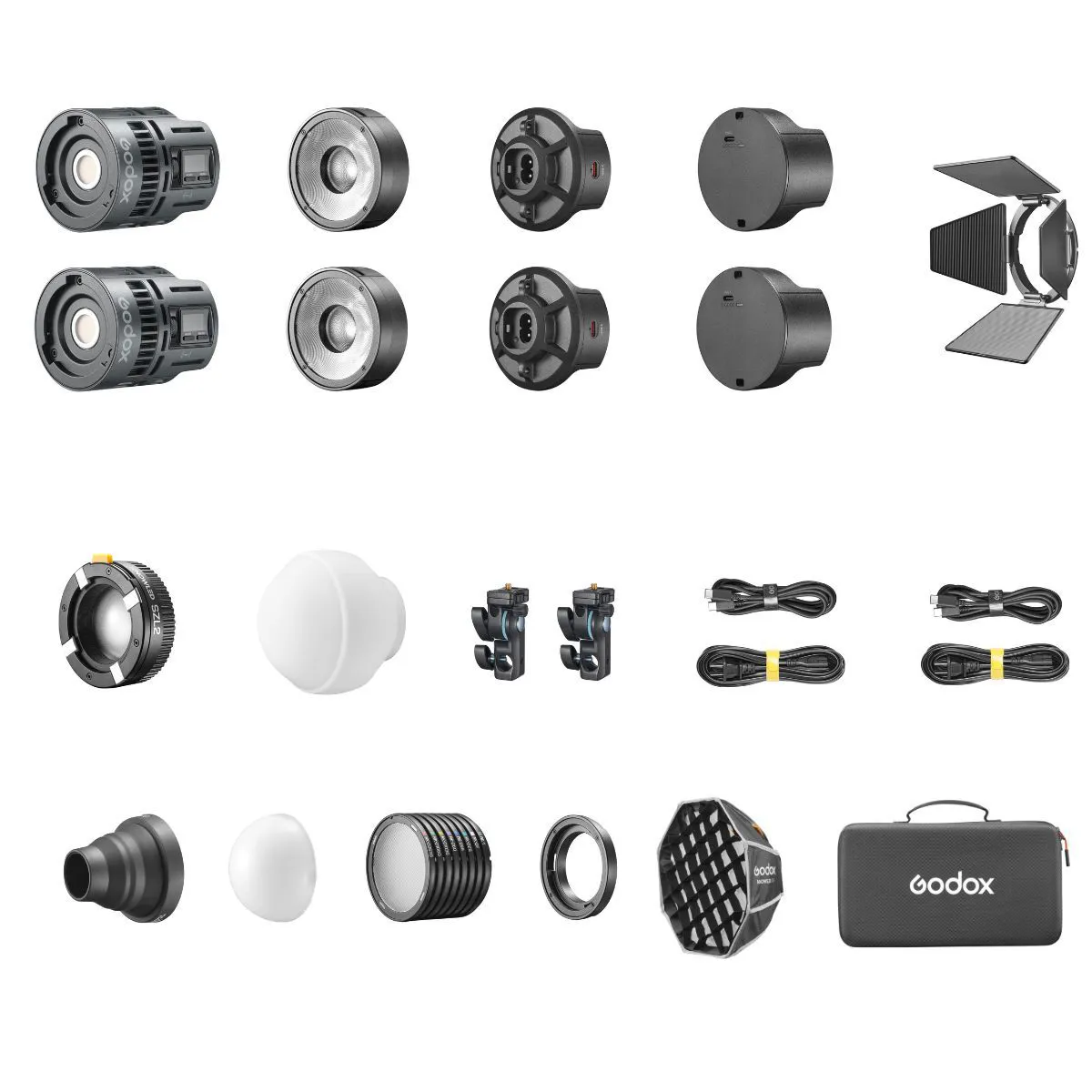 Godox RS60R RGB LED Monolight 2-Light Kit