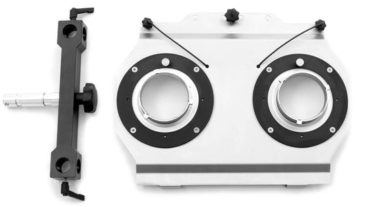 Dop Choice - SRADA - RABBIT-EARS® Double Mount Adapter for 2 Aputure Bowens Mounts