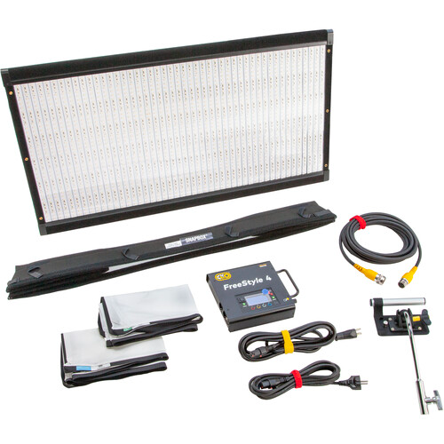 Kino Flo - SYS-FAMAX - FreeStyle Air Max LED DMX System, Univ (Includes FreeStyle Air Max LED Panel, SnapBox w/ 2 x Diffusion, FreeStyle 140 LED DMX Controller, MTP-BG41 Mount, 25ft Head Extension)