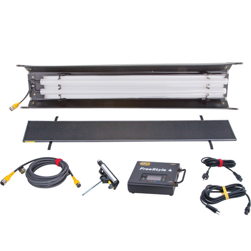 Kino Flo - SYS-FT42U - FreeStyle T42 LED DMX System, Univ (Includes FreeStyle T42 Fixture, Louver 90°, FreeStyle 140 FreeStyle 4ft LED Tube (x2)