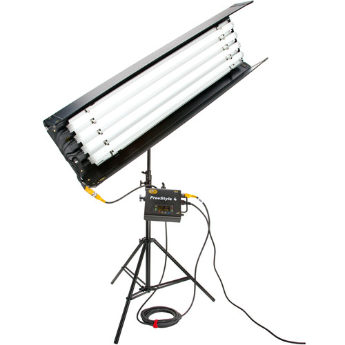 Kino Flo - SYS-FT44U - FreeStyle T44 LED DMX System, Univ (Includes FreeStyle T44 Fixture, Louver 90°, FreeStyle 140 FreeStyle 4ft LED Tube (x4)