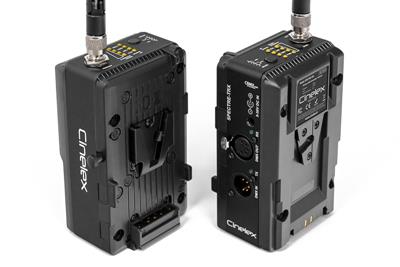 Cinelex Switchable Wireless DMX Transmitter & Receiver (V-Mount & DC-in Powered)