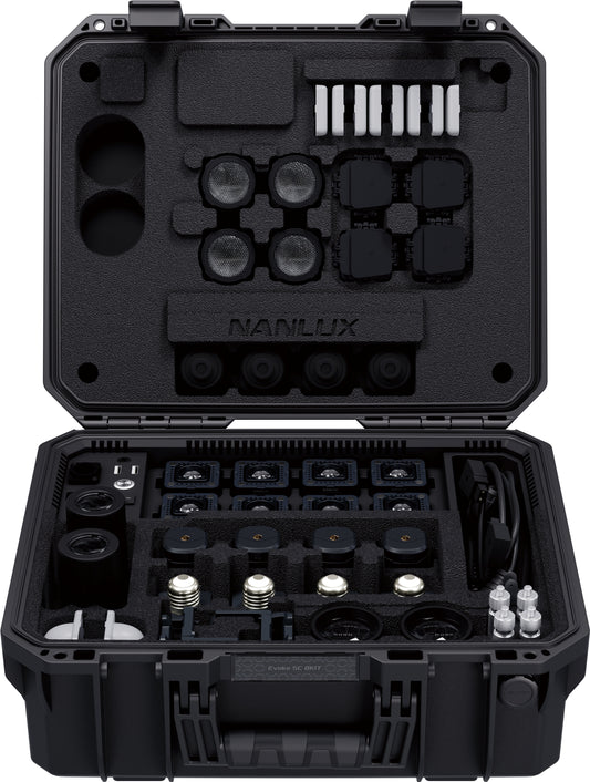 NANLUX Evoke 5C LED Full-Color Spot Light 8 Kit with Protector Case