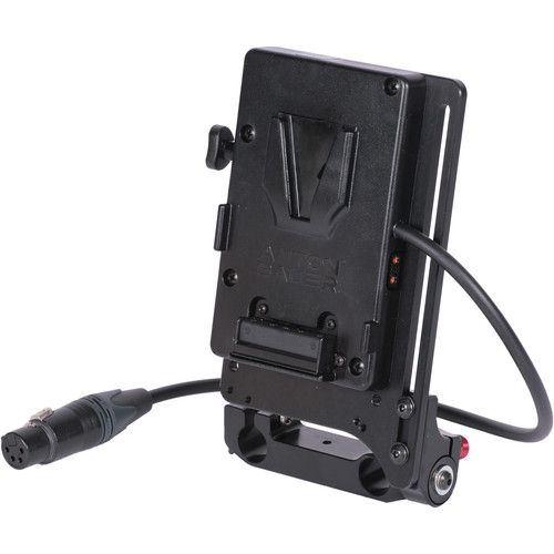 Vocas Tilting 15 mm rail V-lock mount plate with 4 pin XLR connector