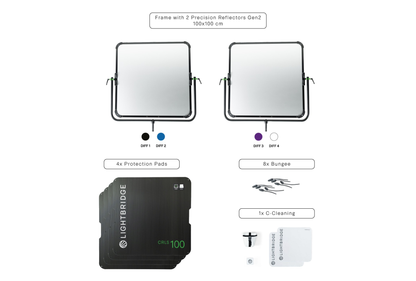 Lightbridge C-100 Kit (Gen2) with Protection Pads 3.0 Touchproof - CRLS Precision Lighting Reflectors