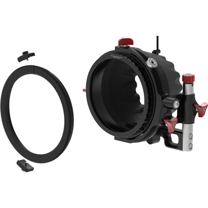 Gear for motorised rotation of 5 axis diopter holder.