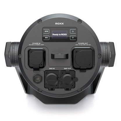 ROXX E.SHOW TW+ (white)
200w RGBALC LED, TLCI 98, CRI 97
BLE, CRMX, IP65, 100-260v
*does not include omega bracket or lens
