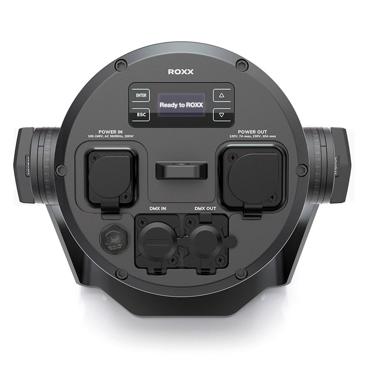ROXX E.SHOW TW+ (custom color)
200w RGBALC LED, TLCI 98, CRI 97
BLE, CRMX, IP65, 100-260v, custom color
*does not include omega bracket or lens