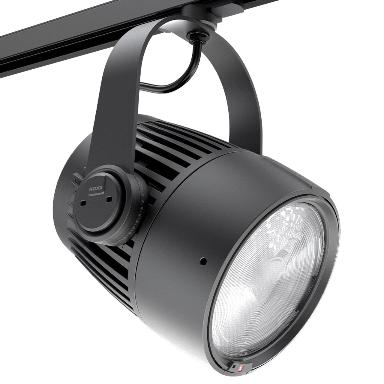 ROXX T.SHOW Mini TW+
100w RGBALC LED, TLCI 98, CRI 97
BLE, CRMX, IP65, Eutrac/Stucci Track adapter, 100-260v, black
*does not include lens