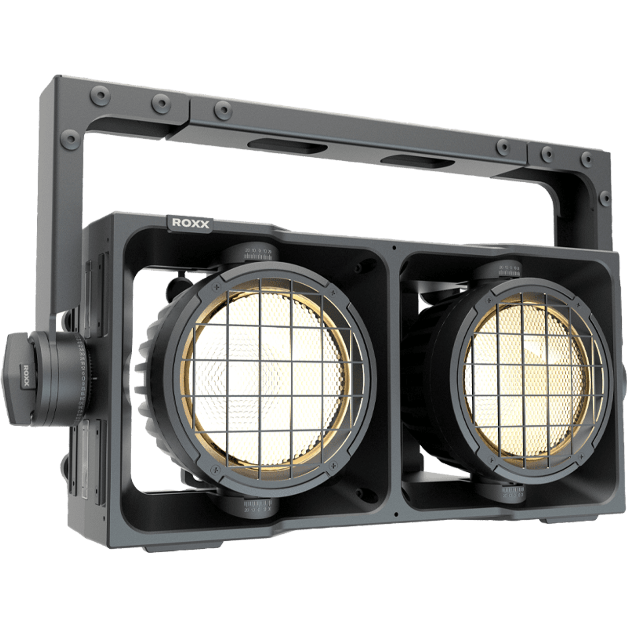 ROXX CLUSTER B2 W
2x 300w WW+A+R LEDs
C-Lok Mounting, IP65, 100-240v, black
*does not include omega bracket st