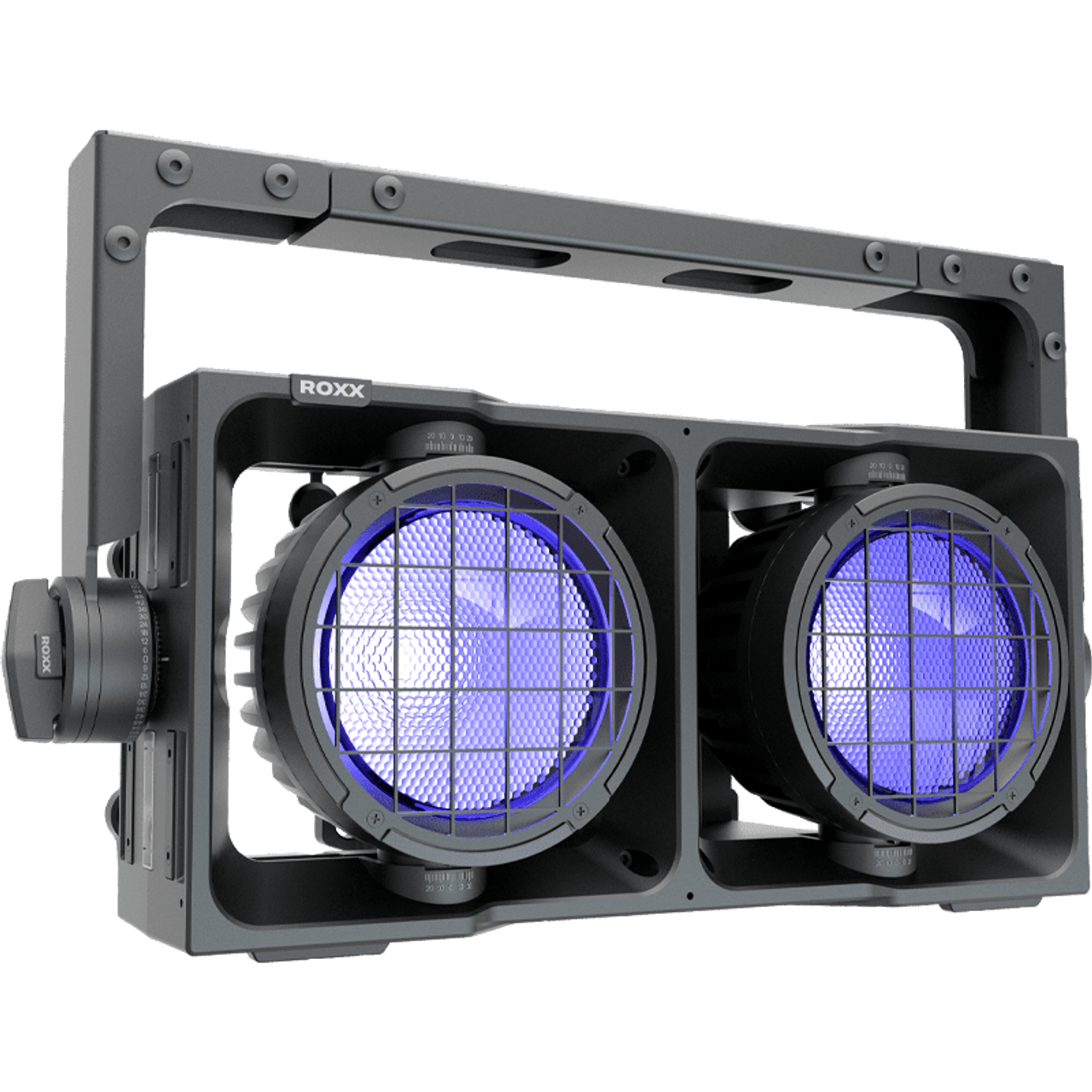 ROXX CLUSTER B2 FC
2x 300w RGBA+WW LEDs
C-Lok Mounting, IP65, 100-240v, black
*does not include omega bracket st