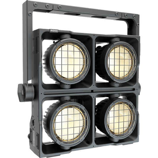 ROXX CLUSTER B4 W
4x 300w WW+A+R LEDs
C-Lok Mounting, IP65, 100-240v, black
*does not include omega bracket st