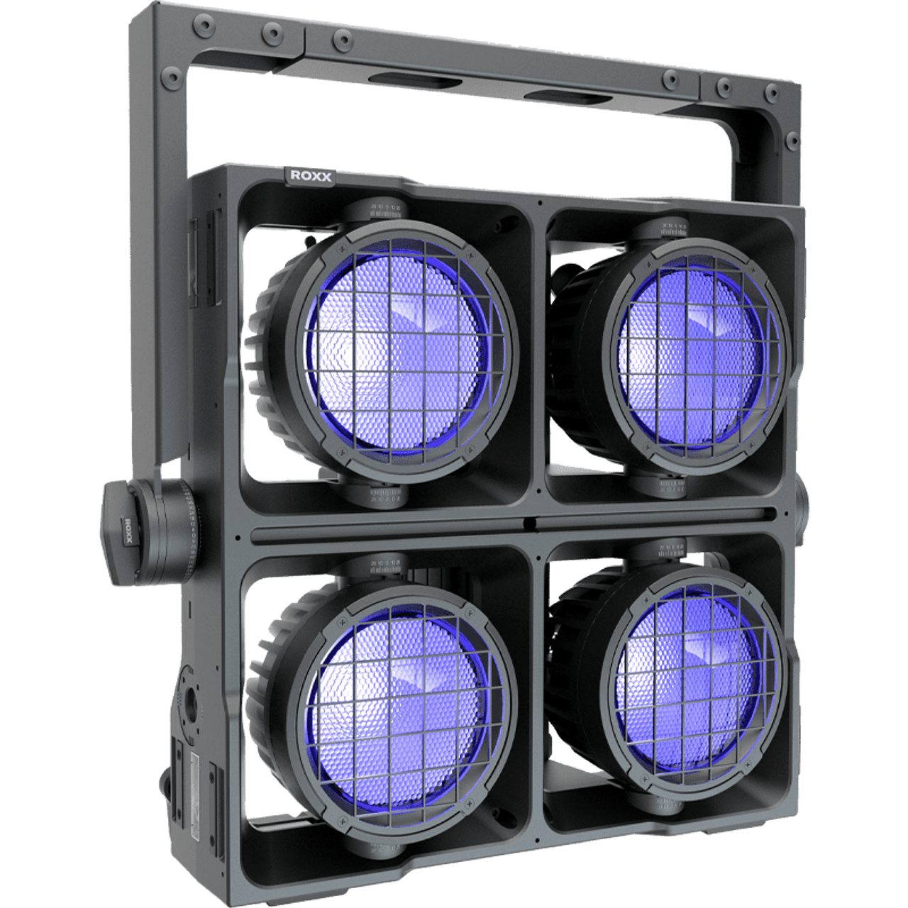 ROXX CLUSTER B4 FC
4x 300w RGBA+WW LEDs
C-Lok Mounting, IP65, 100-240v, black
*does not include omega bracket st