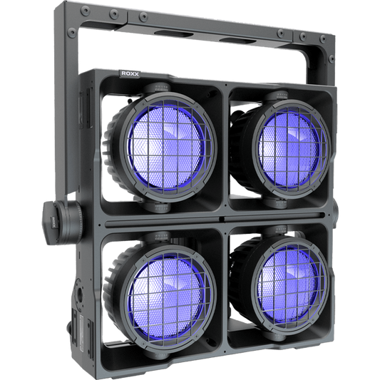 ROXX CLUSTER B4 FC
4x 300w RGBA+WW LEDs
C-Lok Mounting, IP65, 100-240v, black
*does not include omega bracket st