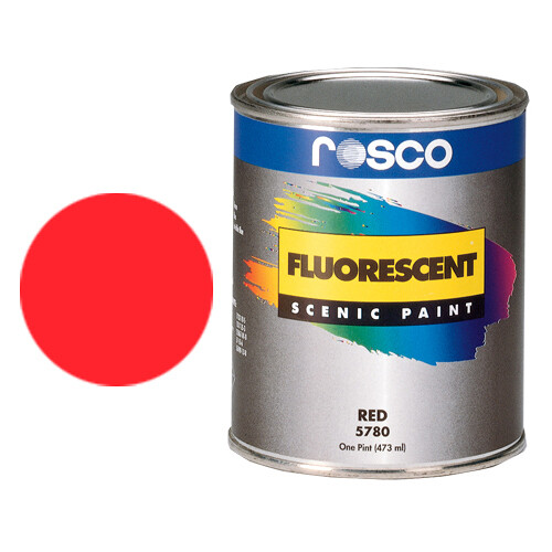 Rosco - ROS-5780- Fluorescent Paint (Red, Matte, 1 Gallon)