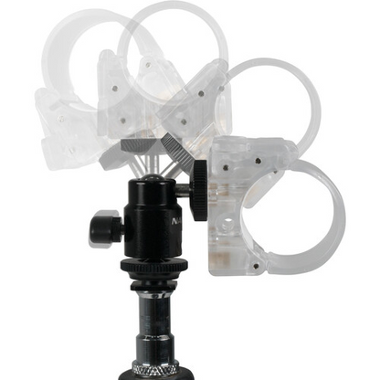 Nanlite Pavotube Transparent Polycarbonate Clip with Mini Ball Head