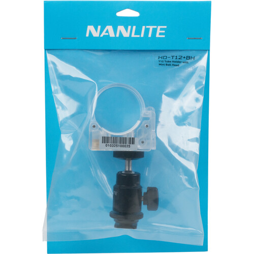 Nanlite Pavotube Transparent Polycarbonate Clip with Mini Ball Head