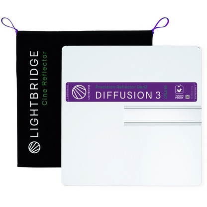 Lightbridge C0300015-02 50x50 Diff 3 (Gen2) with Sleeve – Touchproof CRLS Precision Lighting Reflector, Soft Spill-Light-Free Diffusion (Misty Day-Inspired)