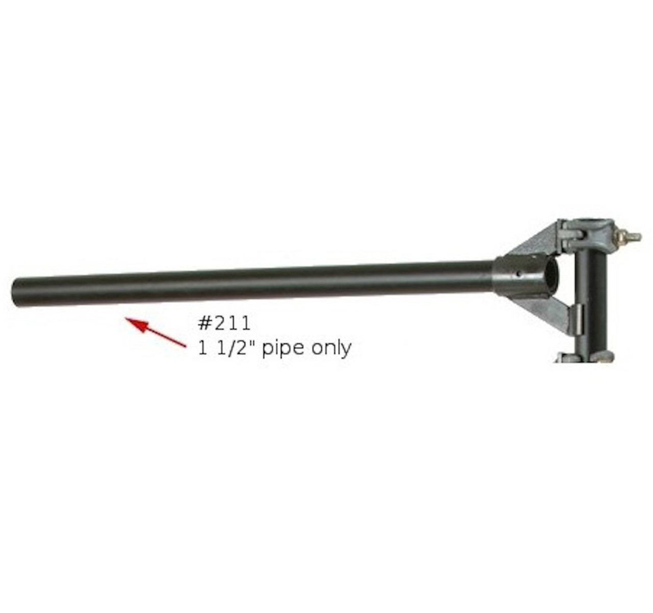 City Theatrical-1 1/2” PIPE (PER FT) DRILLED FOR SAFER SIDEARM  -211