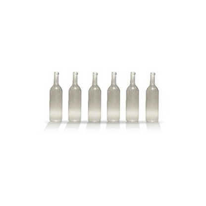 City Theatrical-RED WINE BOTTLE, CLEAR (11 1/4” HIGH)-3940