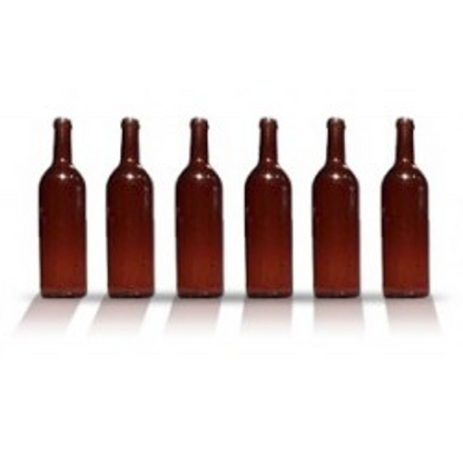 City Theatrical-RED WINE BOTTLE, CLEAR (11 1/4” HIGH)-3940