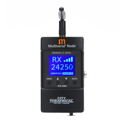 City Theatrical-MULTIVERSE NODE 900MHz/2.4GHz  (Includes Power Supply and Hanging Bracket)       1-11 pieces-5902
