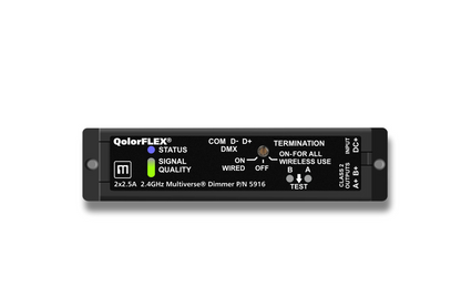 City Theatrical-QolorFLEX 2x2.5A 900MHz Multiverse Dimmer-5917