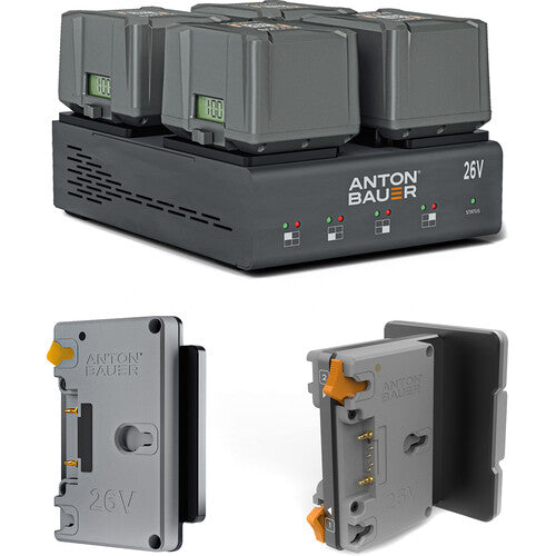 Anton Bauer 8275-0169 - ARRI ALEXA35 240Wh starter kit 4 X 26V; 240Wh GM+; 1 X 26VLP4; 1 X ALEXA35 plate; 1 X GM+ sharkfin